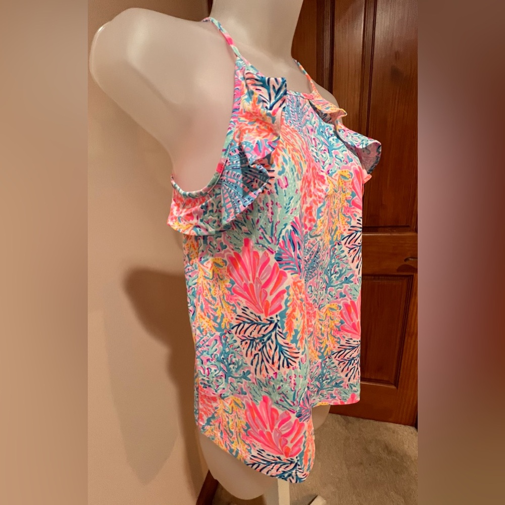 NWOT NEW Lilly Pulitzer Billie Tank Top Color Multi Splashdance Size XXS - Picture 8 of 11